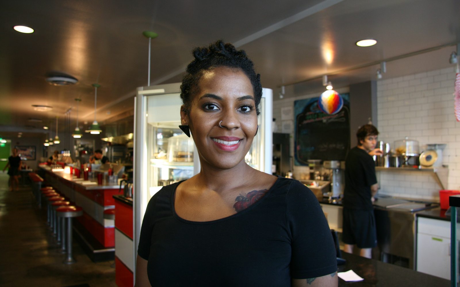 Letitia at Veggie Galaxy.